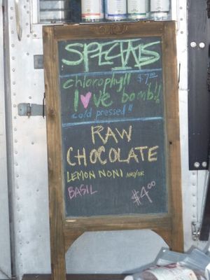 Specials at Raw and Juicy in Alys Beach