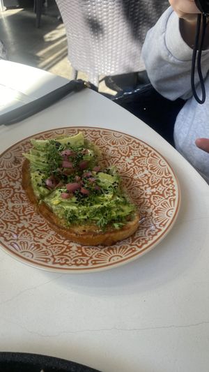 Avocado toast  at Raw and Juicy in Alys Beach