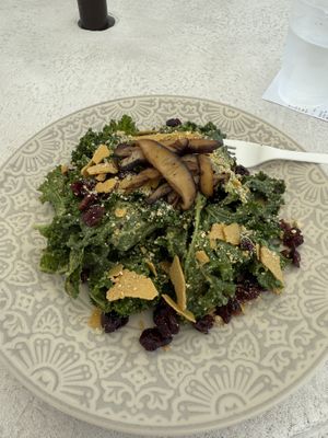 Kale salad   at Raw and Juicy in Alys Beach