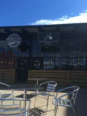 Entrance  at Bluegrass Grill and Bakery in Charlottesville