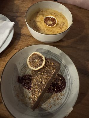 Two vegan desserts, both so delicious   at Taqueria La Lupe in Sevilla