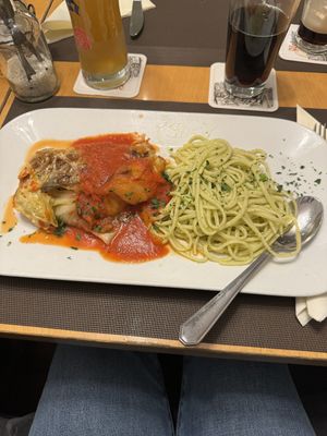 Vegane Krautwickel mit Kräuternudeln  at Wirtshaus Frankenstube in Nuremberg