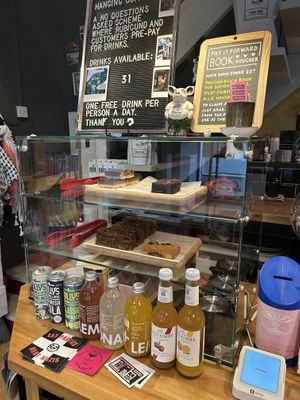 Delicious cakes - including some GF   at Rubicund Books and Coffee in Falmouth