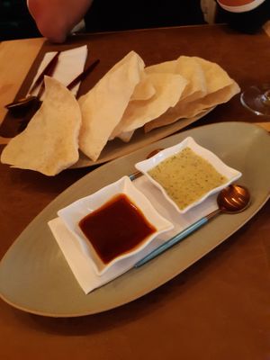 Indian pancakes at Garlic n Greens in Bruges