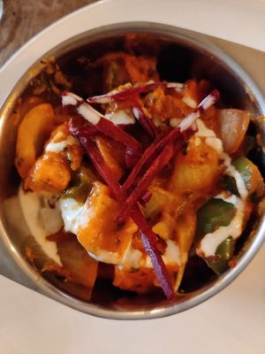 Tofu curry at Garlic n Greens in Bruges