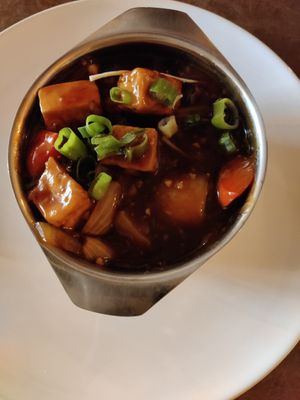 Tofu at Garlic n Greens in Bruges