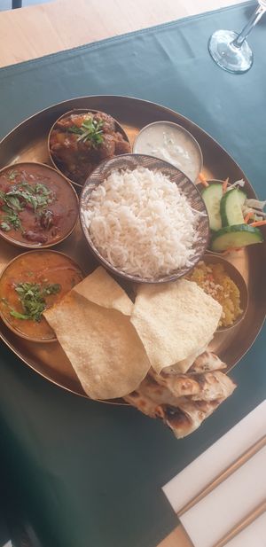 Vegan Thali at Garlic n Greens in Bruges