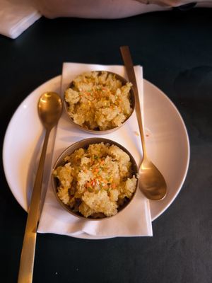 Dessert (Gries) at Garlic n Greens in Bruges