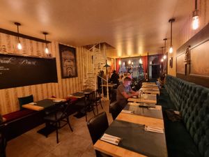 Interior at Garlic n Greens in Bruges