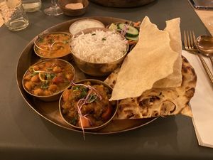 Vegan Thali  at Garlic n Greens in Bruges