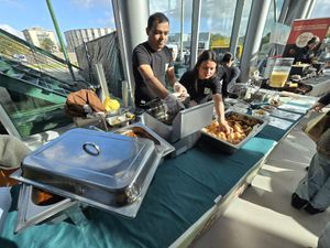 At Vegan Afairs, Brugge at Garlic n Greens in Bruges