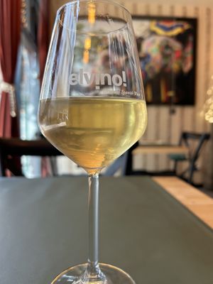 Glass of Chardonnay   at Garlic n Greens in Bruges