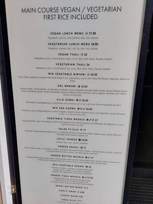 Speisekarte at Garlic n Greens in Bruges