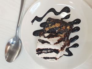 Brownie a la mode at Sala - The Row in Kuala Lumpur