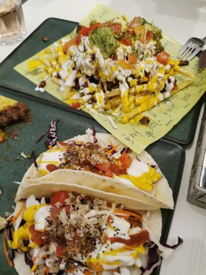 Tagos and loaded fries at Sala - The Row in Kuala Lumpur