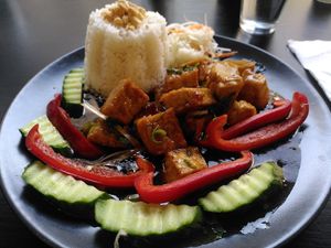 Buffalo Tofu at Linh - Not Just A Restaurant in Prague