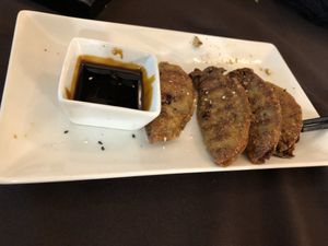 Great starter! (Two dumplings had already been eaten)  at Linh - Not Just A Restaurant in Prague