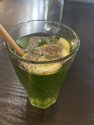 Pandan lemonade  at Linh - Not Just A Restaurant in Prague