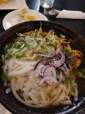 Vegan Pho with tofu at Linh - Not Just A Restaurant in Prague