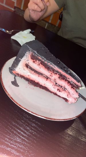 Velvet cake  at Linh - Not Just A Restaurant in Prague