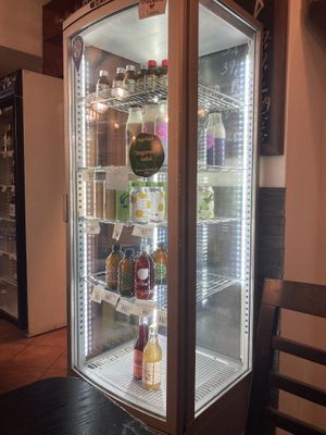 Beverage selection  at Linh - Not Just A Restaurant in Prague