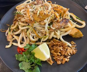 Foxes tofu and udon   at Linh - Not Just A Restaurant in Prague