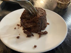 Lava cake! Ask them to heat it up!  at Linh - Not Just A Restaurant in Prague