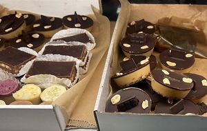 Peanut butter chocolate cakes    at Linh - Not Just A Restaurant in Prague