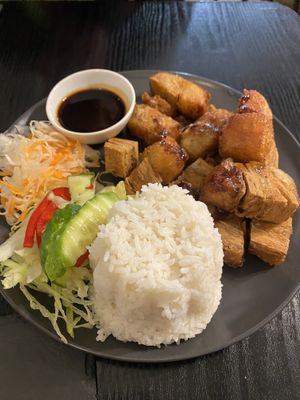 The pork - unreal. Never had anything like it   at Linh - Not Just A Restaurant in Prague