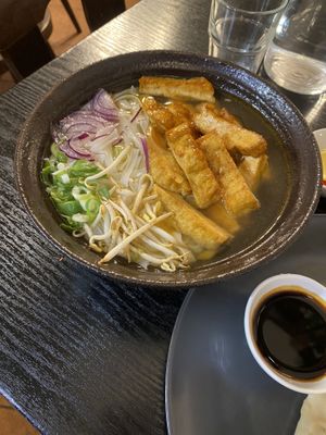 Tofu pho   at Linh - Not Just A Restaurant in Prague