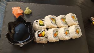 Veggie sushi at Linh - Not Just A Restaurant in Prague