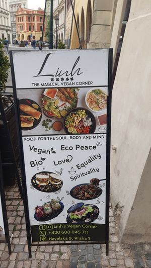 Outside - Inside a small mall type space at Linh - Not Just A Restaurant in Prague