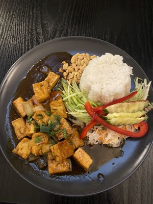 Tofu with rice  at Linh - Not Just A Restaurant in Prague