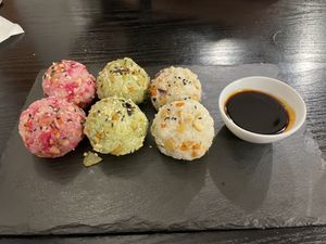 Rock and Roll rice ball  at Linh - Not Just A Restaurant in Prague