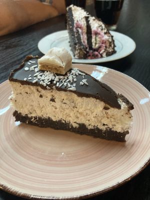 Coconut cake and ‘Mole’ cake   at Linh - Not Just A Restaurant in Prague
