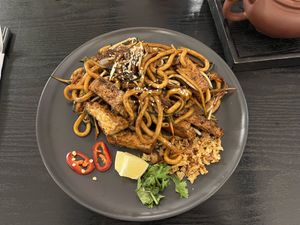 Black Magic Udon  at Linh - Not Just A Restaurant in Prague