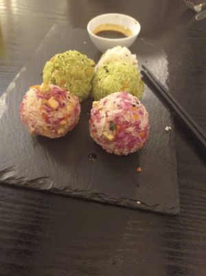 Rice balls, really recommend to try at Linh - Not Just A Restaurant in Prague