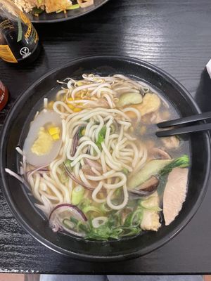 The no egg-egg Ramen  at Linh - Not Just A Restaurant in Prague