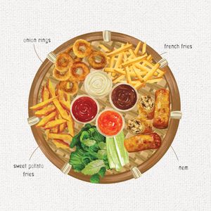 Fry Tray at Linh - Not Just A Restaurant in Prague