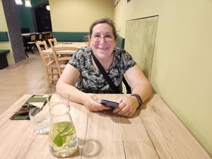 Happy to be here. at Linh - Not Just A Restaurant in Prague