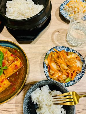 Family meal  at Linh - Not Just A Restaurant in Prague