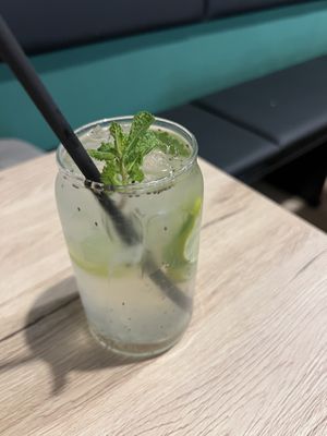 Limanana drink (lime and mint)  at Linh - Not Just A Restaurant in Prague