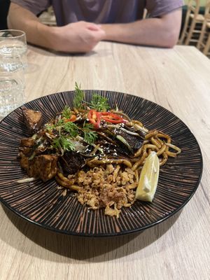 Black udon   at Linh - Not Just A Restaurant in Prague