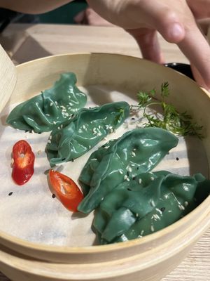 Green Gyoza  at Linh - Not Just A Restaurant in Prague