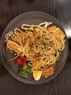 Fox udon at Linh - Not Just A Restaurant in Prague