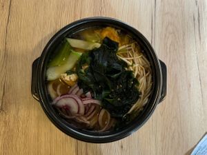 Miso soupp  at Linh - Not Just A Restaurant in Prague