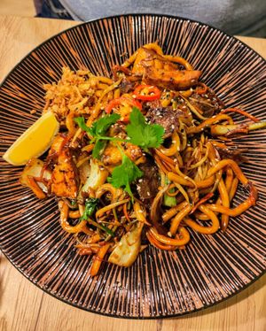 Black udon at Linh - Not Just A Restaurant in Prague