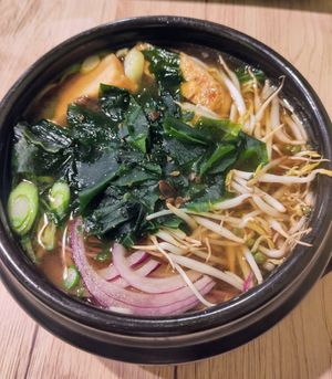 Miso soup at Linh - Not Just A Restaurant in Prague