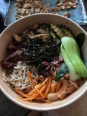 Vegan bibimbap  at Linh - Not Just A Restaurant in Prague