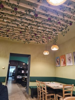 The decor #Veganuary at Linh - Not Just A Restaurant in Prague